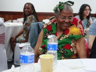 Master of Ceremonies at Vernita's 87th Birthday party