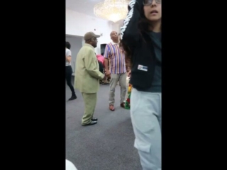 Vernita and Llewellyn dancing to back in the day tune